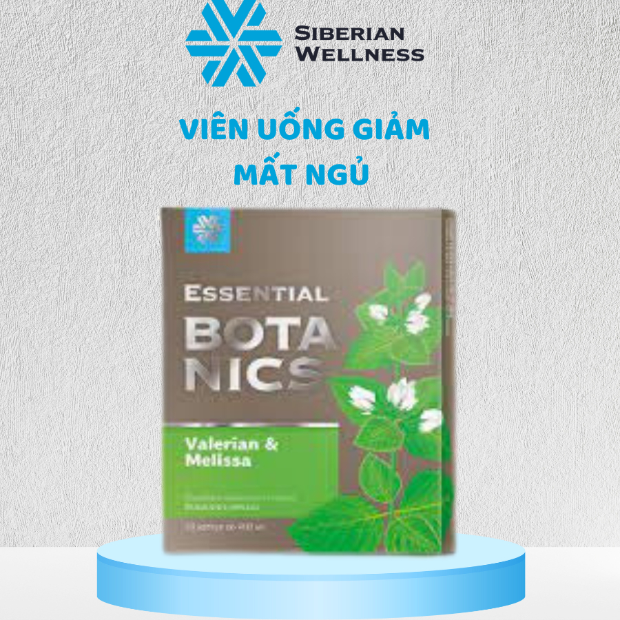 Hỗ trợ giảm mất ngủ Essential Botanics Valerian &amp; Melissa - SIBERIAN WELLNESS