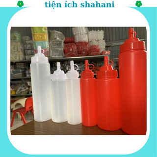 Chai đựng tương ớt shahani , bình lọ tương ớt tương cà nước sốt 200/300/500ml nhựa việt nhật