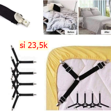 Kẹp ga giường set 4 cái