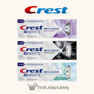 Kem đánh răng Crest 3D White Brilliance Toothpaste - Vibrant Peppermint/ Blast/ Charcoal