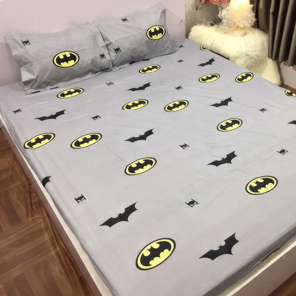 Ga Trải Giường Poly Cotton Mẫu Kẻ BBR Kèm vỏ gối nằm