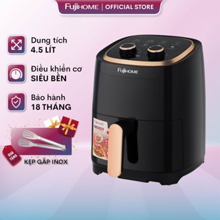 Nồi chiên không dầu 5L Nhập Khẩu Fujihome tự ngắt, Nồi chiên ko dầu cơ tự ngắt 5 lít chống dính cao cấp