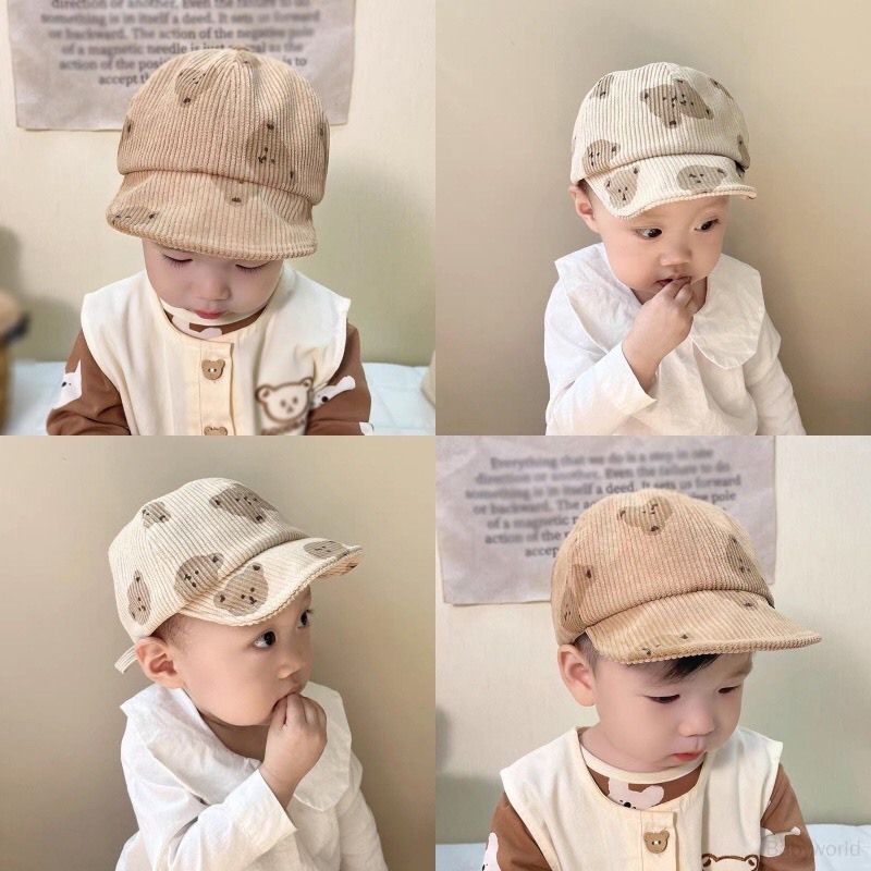 Mũ lưỡi trai, mũ vành gấu cho bé