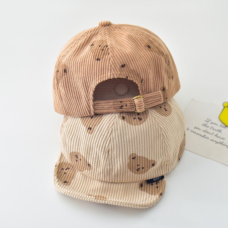 Mũ lưỡi trai, mũ vành gấu cho bé