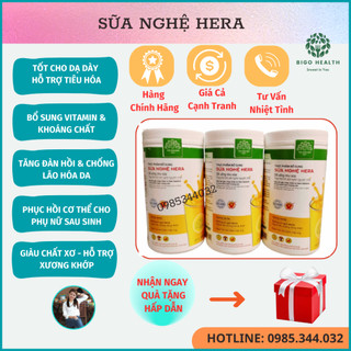 Combo 2 hộp sữa nghệ hera. bổ sung curcumin. mờ thâm,tàn nhang. hỗ trợ dạ dày. xương khớp khoẻ