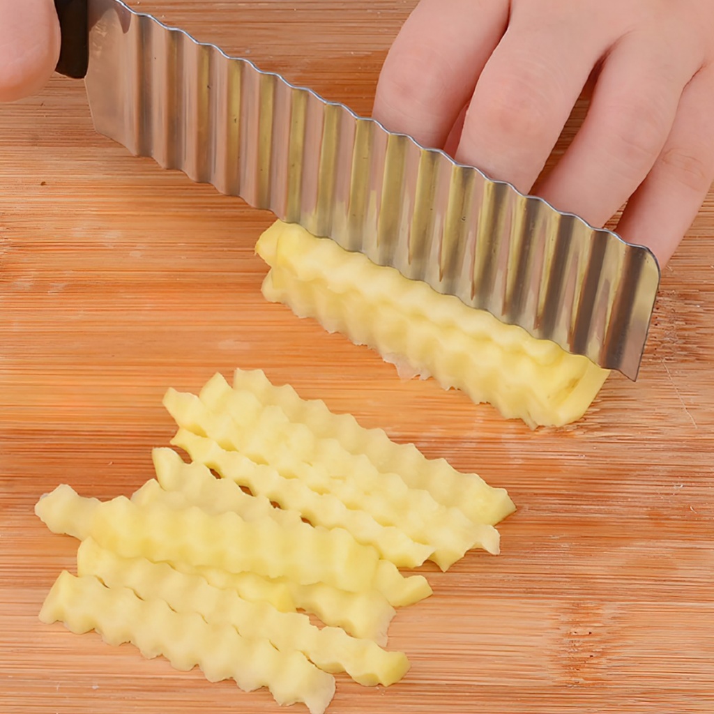 Dao cắt lát sóng củ quả- dao cắt tạo hình lượn sóng trang trí đẹp mắt cho thực phẩm -BeloveShop