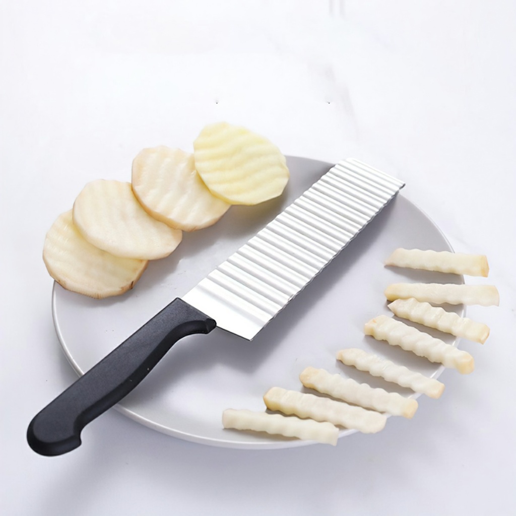 Dao cắt lát sóng củ quả- dao cắt tạo hình lượn sóng trang trí đẹp mắt cho thực phẩm -BeloveShop