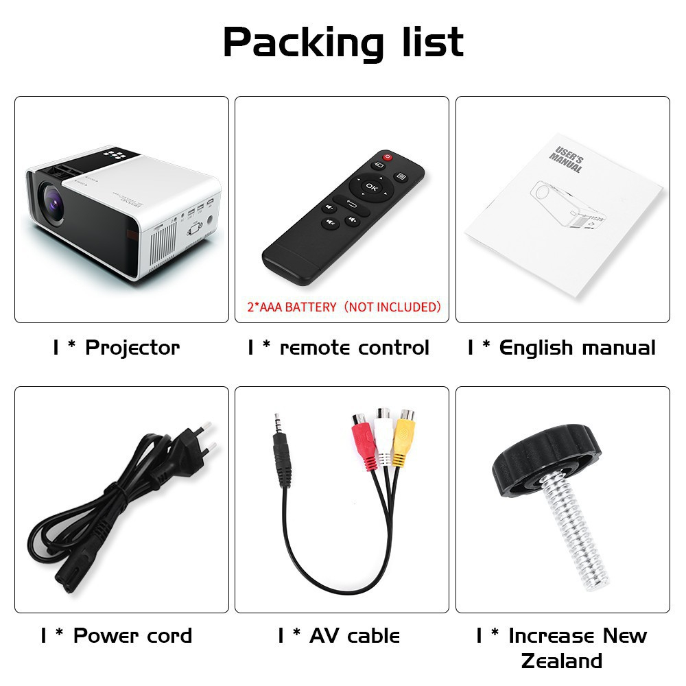 💝Bảo hành 5 năm 💝 Máy chiếu G86 6000 Lumens FULL HD 1080P Máy chiếu Android mini WIFI Máy chiếu di động LCD A80