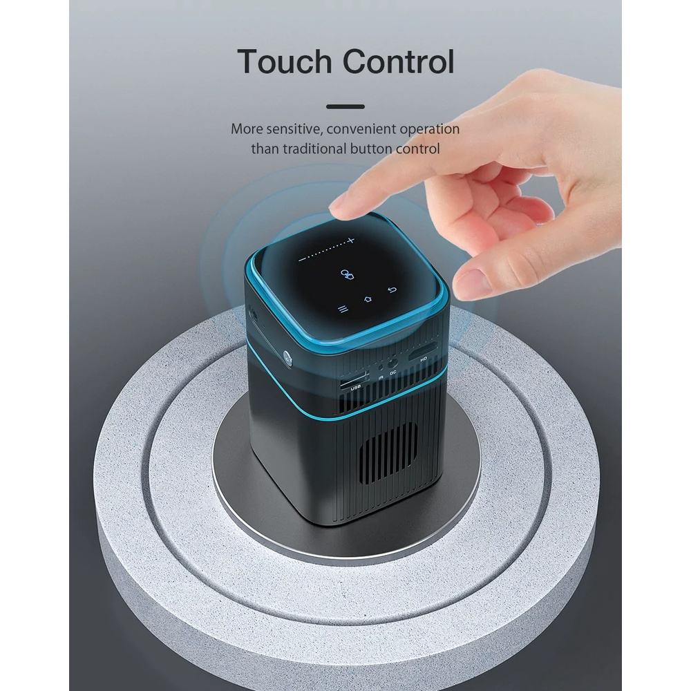 Máy chiếu Nano 9000Lumens ⭐ Máy chiếu Ultra HD 4K 1080P Văn phòng tại nhà Màn hình LCD thông minh LED Máy chiếu mini cầm