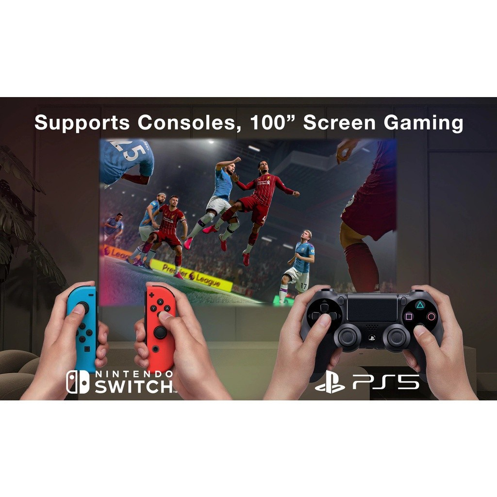 Máy chiếu Nano 9000Lumens ⭐ Máy chiếu Ultra HD 4K 1080P Văn phòng tại nhà Màn hình LCD thông minh LED Máy chiếu mini cầm