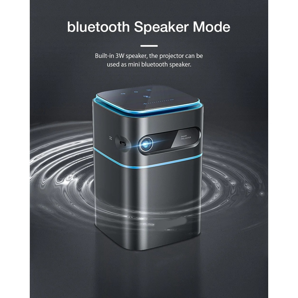 Máy chiếu Nano 9000Lumens ⭐ Máy chiếu Ultra HD 4K 1080P Văn phòng tại nhà Màn hình LCD thông minh LED Máy chiếu mini cầm