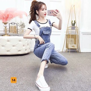 Yếm jean nữ dài NNH888 nhiều mẫu siêu hot HTB4
