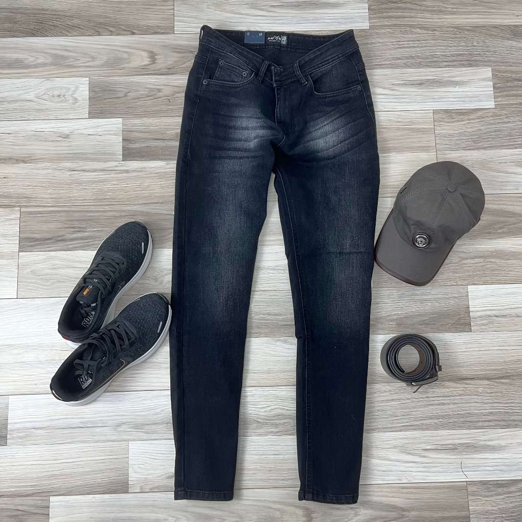 Quần Jean Nam Form Basic co giãn form slim fit