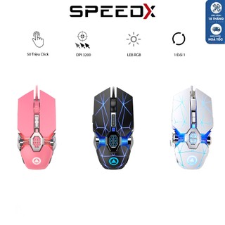 Chuột gaming speedx g30s mouse led 7 màu