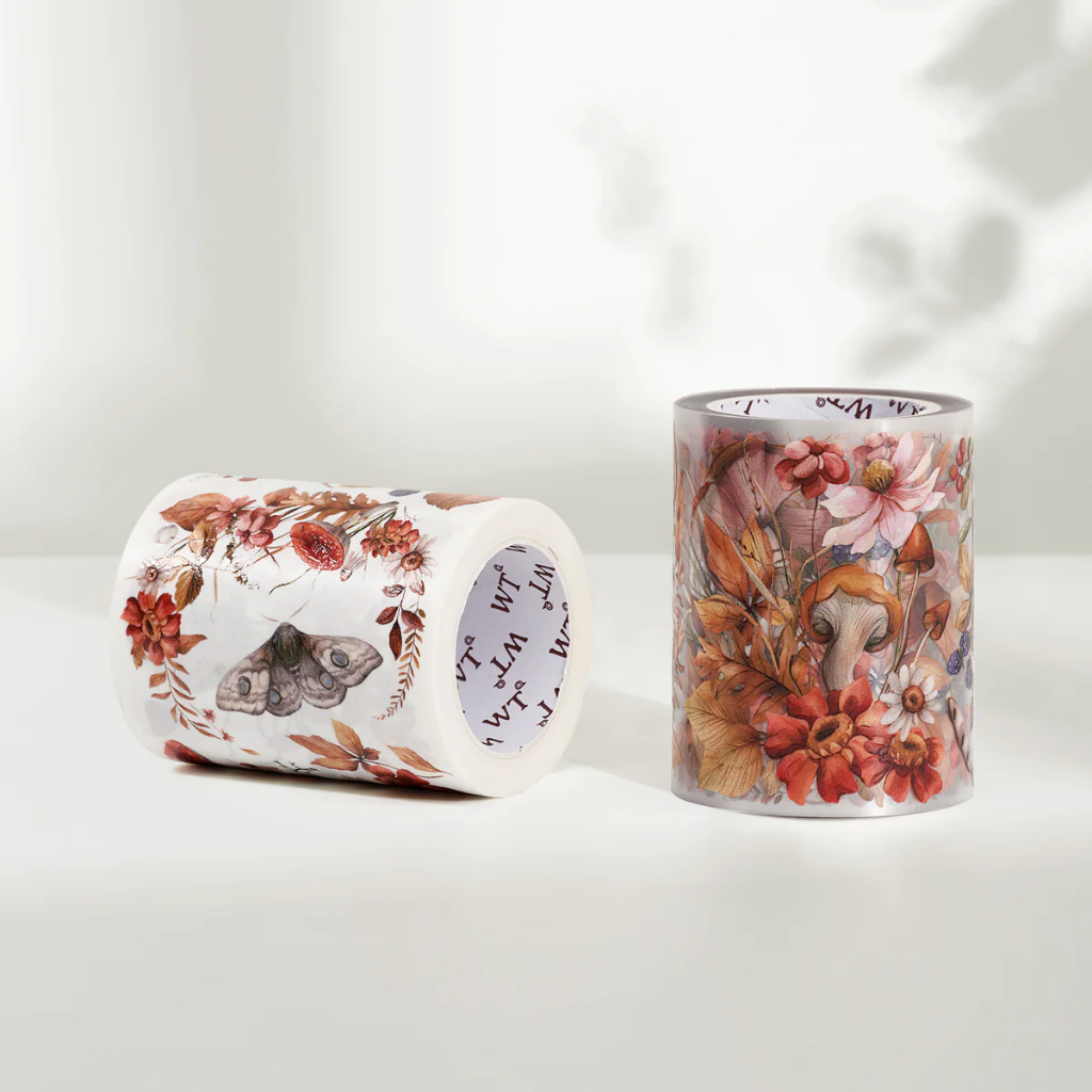 𝓑𝓾𝓵𝓵𝓮𝓽𝓳𝓸𝓾𝓻𝓷𝓪𝓵𝟏𝟏𝟓 ✿ Băng dính hãng WT "𝐌𝐮𝐬𝐡𝐫𝐨𝐨𝐦 𝐌𝐞𝐚𝐝𝐨𝐰 𝐖𝐢𝐝𝐞" mẫu cây nấm hoa lá phong cách mùa thu trang trí sổ