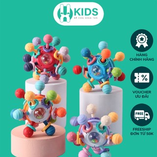 Đồ chơi ngậm mọc răng hình bóng có cánh nhựa mềm cao cấp X KIDS phát nhạc cầm tay gặm nướu cho bé