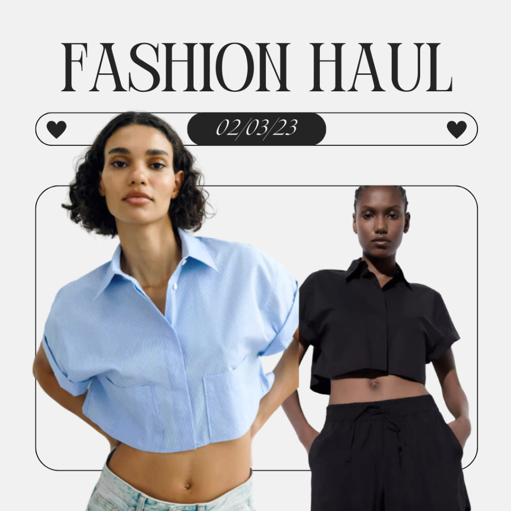 Áo sơ mi có cổ dáng ngắn croptop Za-ra