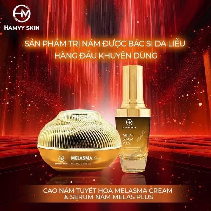 Cao nám Melasma,cao nám tuyết hoa Hammy skin -Chính hãng giảm thâm,mờ nám, tàn nhang dưỡng da căng bóng hiệu quả .
