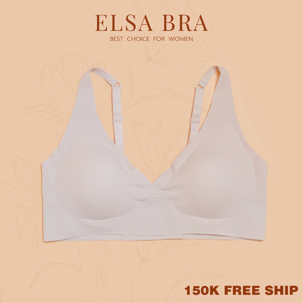 Áo Ngực Su Thun Co Giãn ELSA BRA Đệm Mút Mỏng Không Gọng Mềm Mại - 5509