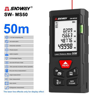 Máy đo khoảng cách bằng tia laser sndway 50m - thước đo laze