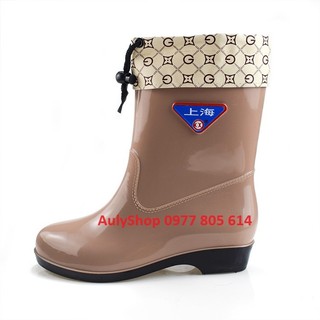 Ủng đi mưa có lót nỉ size 36-42 nhiều màu, bốt đi mưa, giày bảo hộ, giày đi mưa