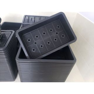 Khay nhựa trồng rau sạch - rau mầm - chậu trồng rau thủy canh - hồ nuôi cá - nuôi rùa- baba kích thước 65x42x19cm