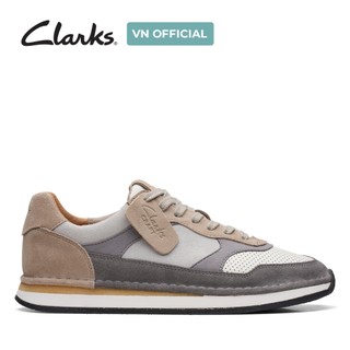 Giày sneaker da lộn nam clarks - craft run tor