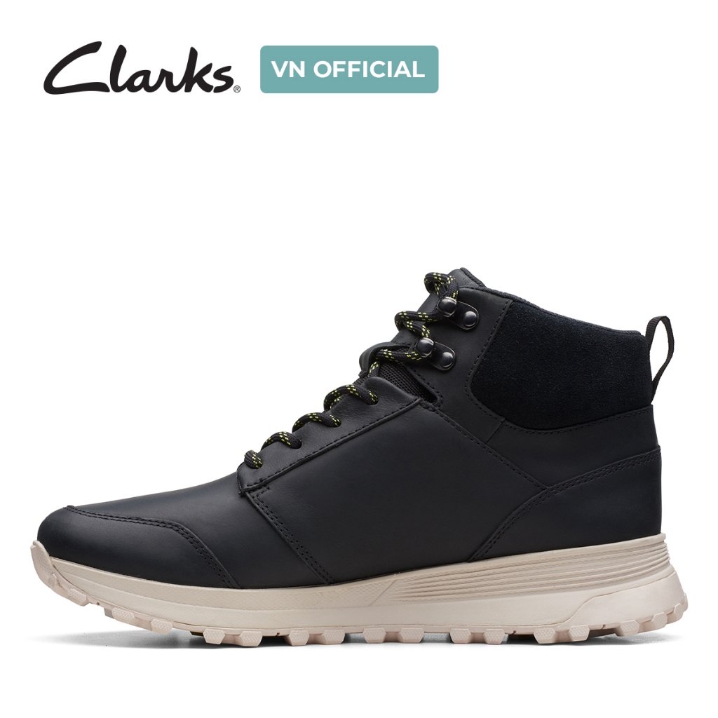 Giày bốt thể thao da nam Clarks ATL Trek Up WP màu Black