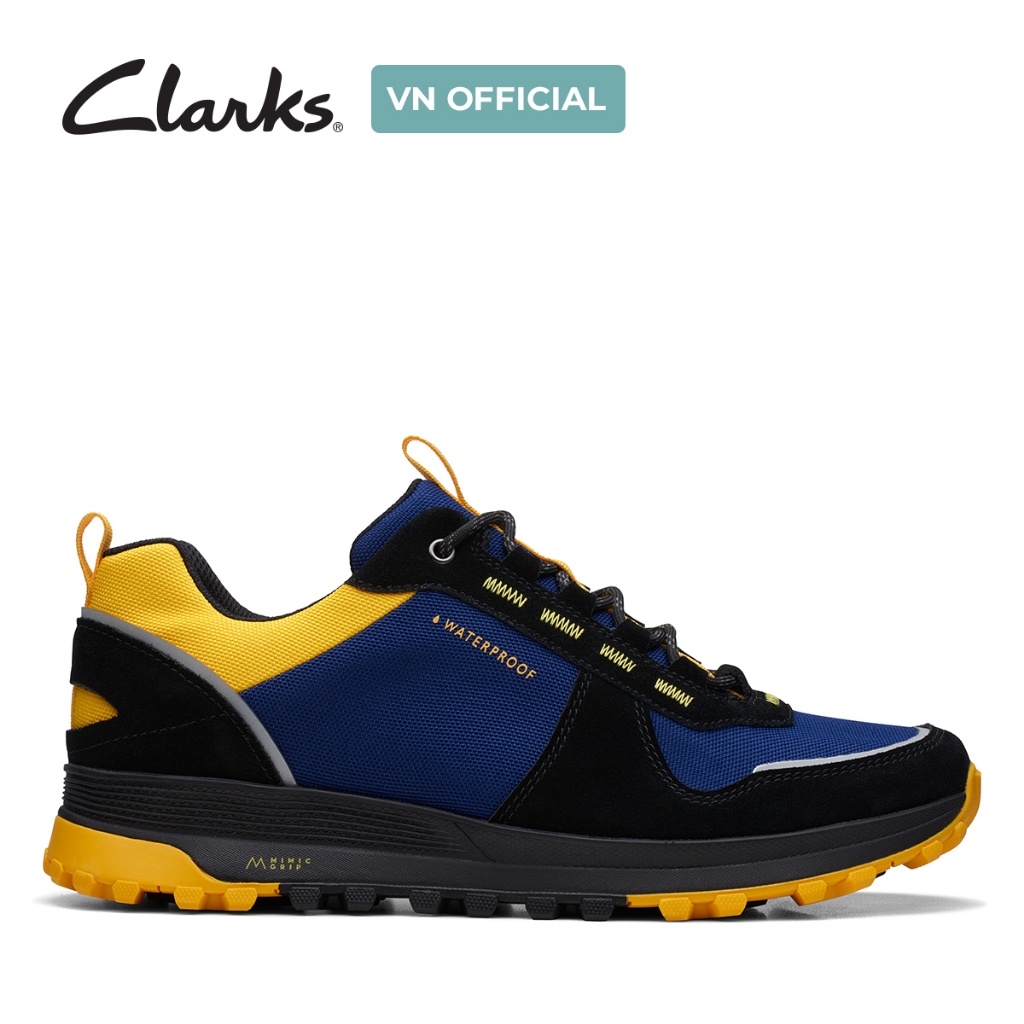 Giày Sneaker Da Lộn Nam Clarks ATLTrekWalkWP màu Navy Combi