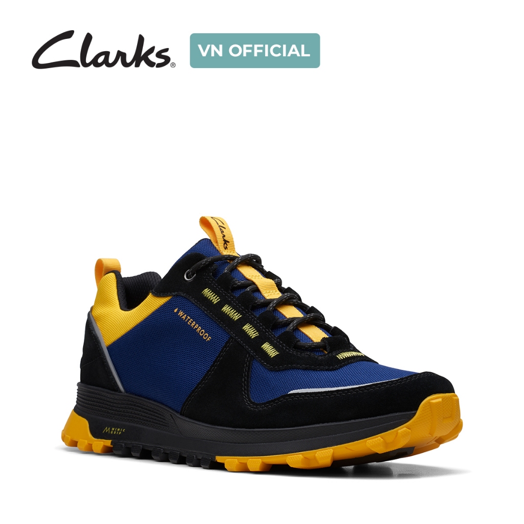 Giày Sneaker Da Lộn Nam Clarks ATLTrekWalkWP màu Navy Combi