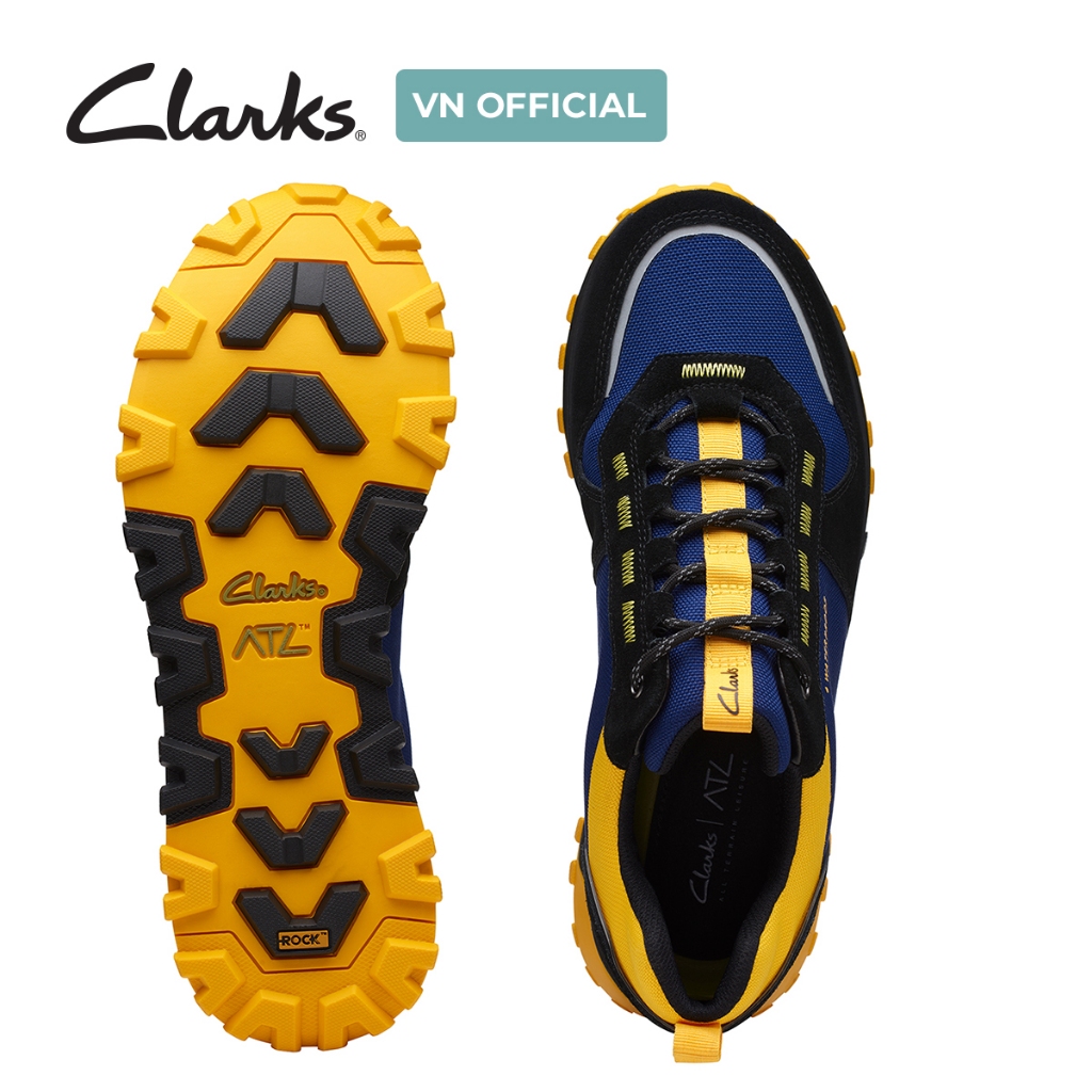 Giày Sneaker Da Lộn Nam Clarks ATLTrekWalkWP màu Navy Combi