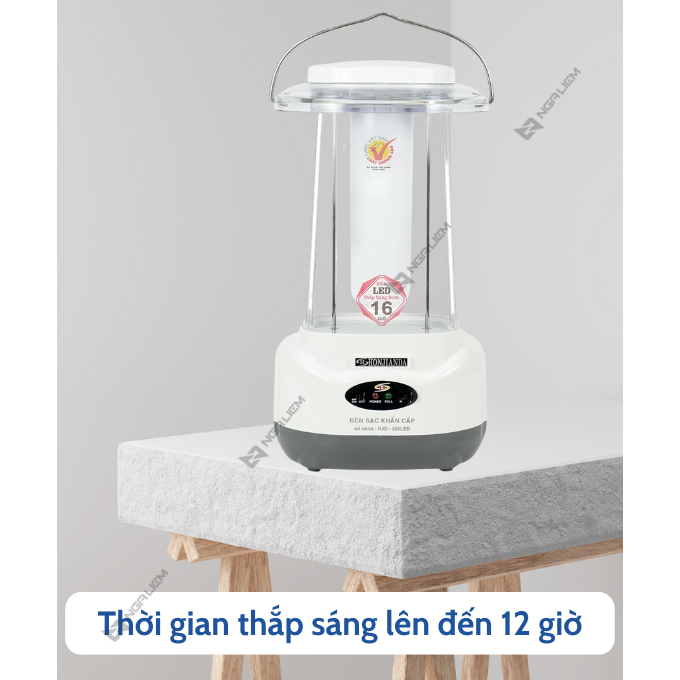 Đèn Sạc LED Chiếu Sáng Khẩn Cấp, Đèn Sạc Tích Điện Đa Năng Honjianda HJD-320 48 Bóng Siêu Sáng - Hàng Chính Hãng
