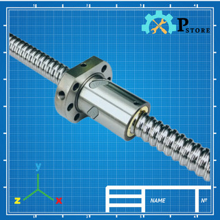 Bộ vitme bi kèm đai ốc sfu 1605 đủ size tiện sẵn 2 đầu theo tiêu chuẩn gối bk bf
