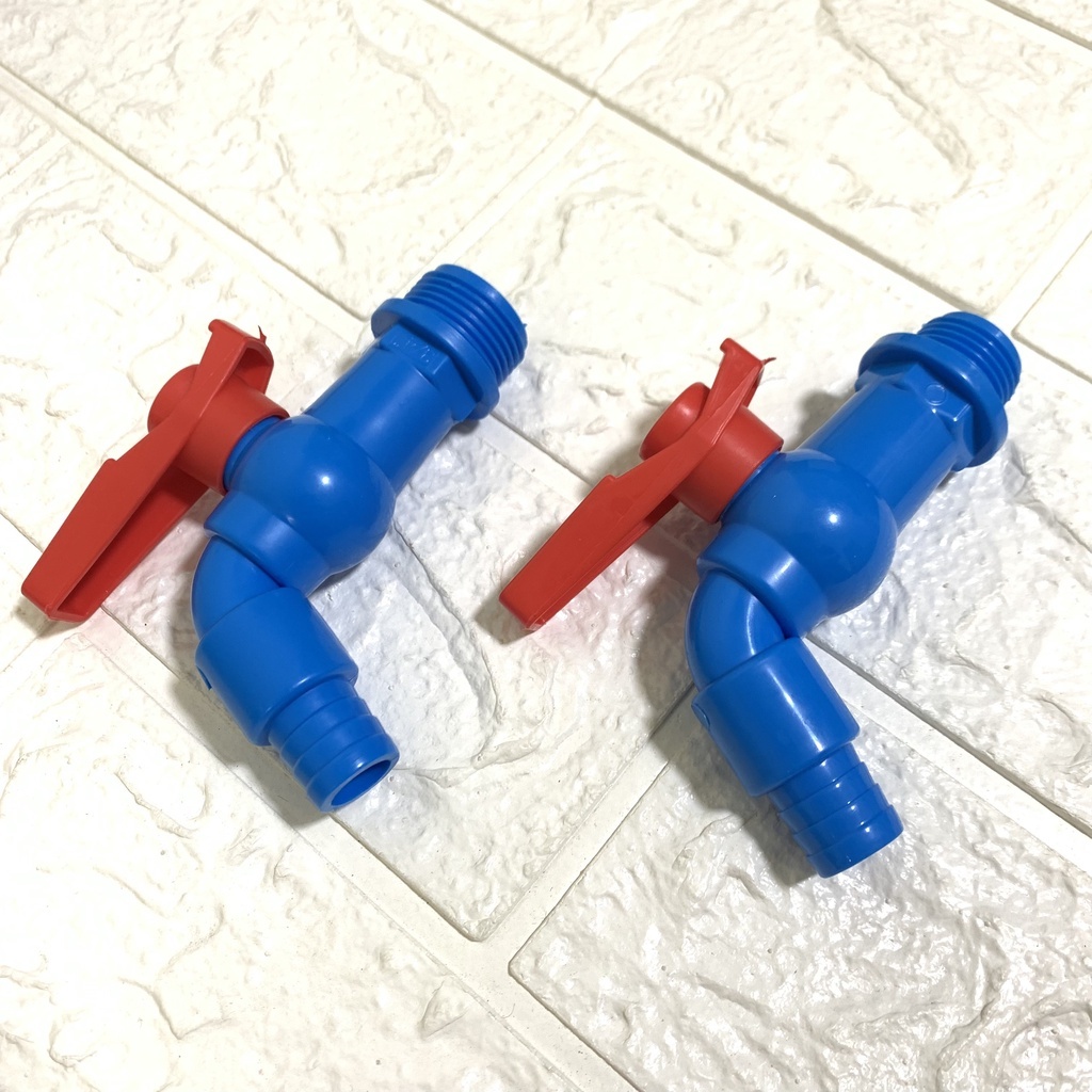 Vòi nước, vòi hồ chất liệu PVC màu xanh bền dẻo phi 21, 27 - PK020