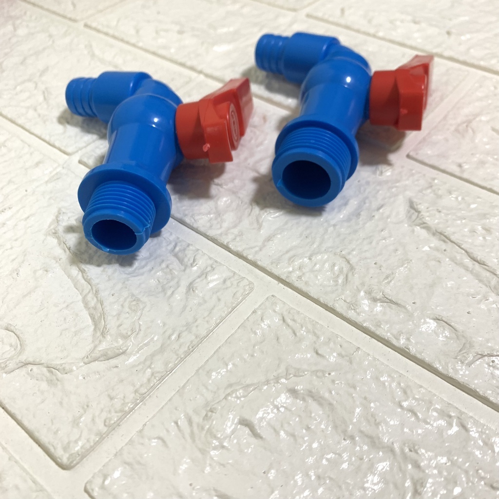 Vòi nước, vòi hồ chất liệu PVC màu xanh bền dẻo phi 21, 27 - PK020