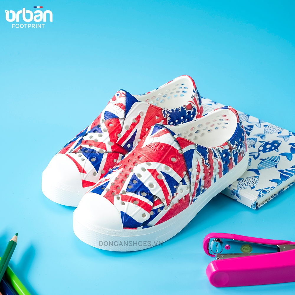 Giày Nhựa Trẻ Em Thiết Kế Lỗ Thoáng Khí Urban EVA PHYLON D2001 in hình