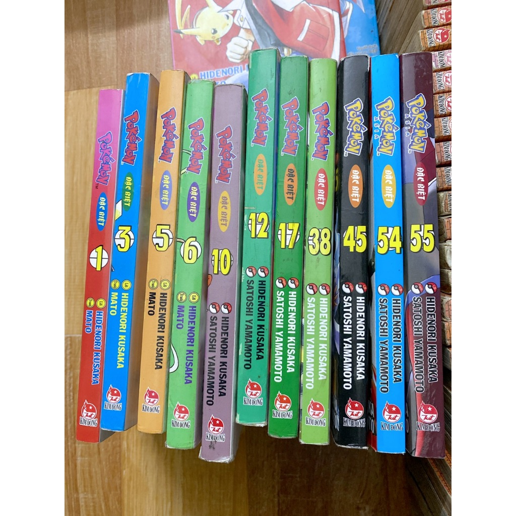 Vở truyên.tranh cũ Pokemon đặc biệt bản bìa gập, Pokemon đặc biệt bìa rời, Pokemon Pippi,