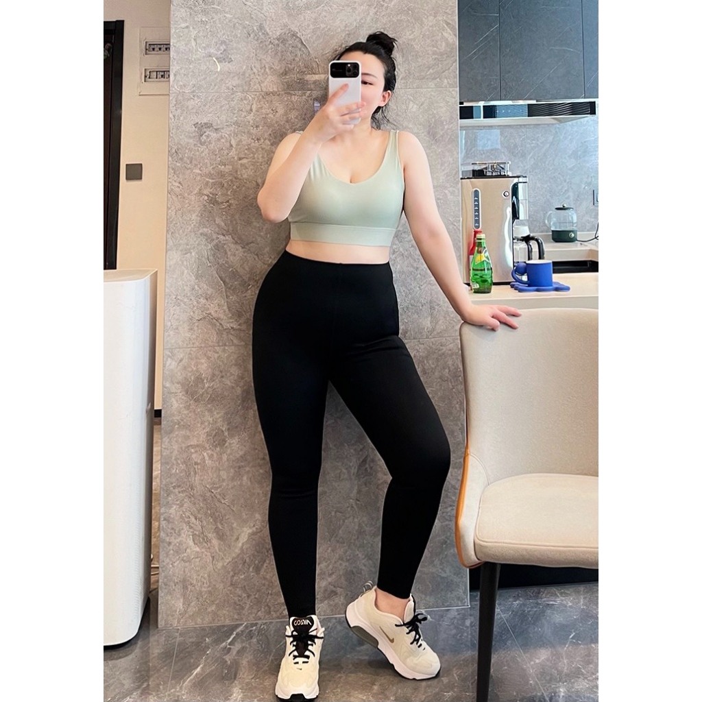 Quần Legging Bigsize 60 - 100kg Tập Gym , Chất Umi Mền Mịn , Co Giãn Ko Bai Nhão - MÃ QLLD150