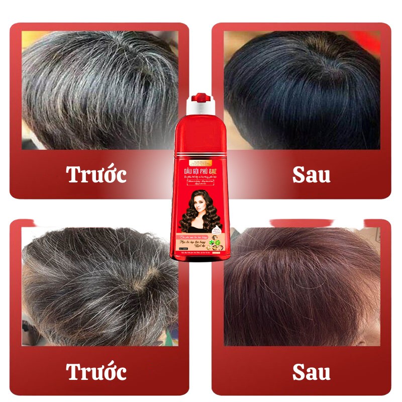 Dầu Gội Phủ Bạc Kumo Dung Tích 500ML Thành Phần Nhân Sâm Tự Nhiên Giúp Đen Tóc Bóng Mượt