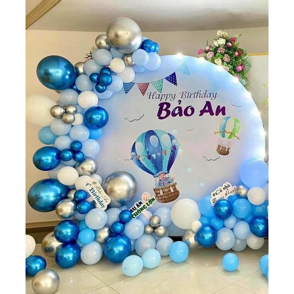 Sỉ- 200 cái bong bóng pastel 5 inch- thổi lên 12-15 cm trang trí sinh nhật,tiệc cưới,hội nghị-loại dày