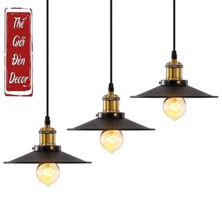 Chao đèn thả đĩa d22-26-30cm,chao đèn thả đui mạ đồng