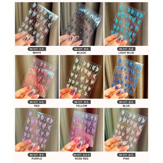 sticker dán móng hình bướm mới