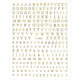 STICKER DÁN MÓNG CHỦ ĐỀ CHỮ MỚI T10