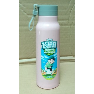 Bình Nước Thủy Tinh Bọc Lúa Mạch.💥KUN 💫350ml.