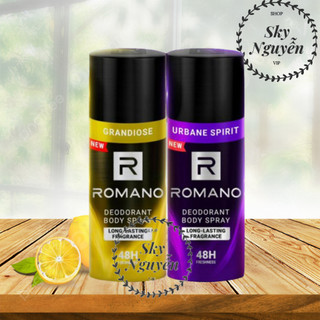 Xịt khử mùi toàn thân hương nước hoa Romano Urbane Spirit/ Grandiose 150ml