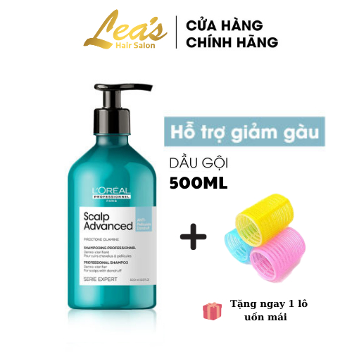 Dầu gội giảm gàu dành cho mọi loại tóc LOREAL scalpadvanced anti pelliculaire dandruff shampoo