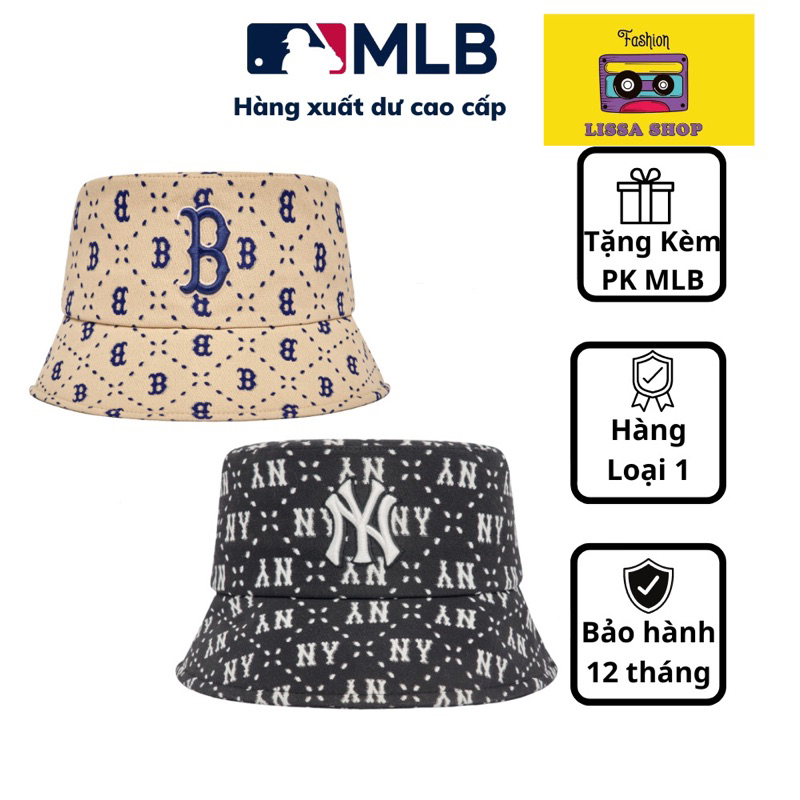 Mũ bucket MLB họa tiết diamond cao cấp cho cả nam và nữ