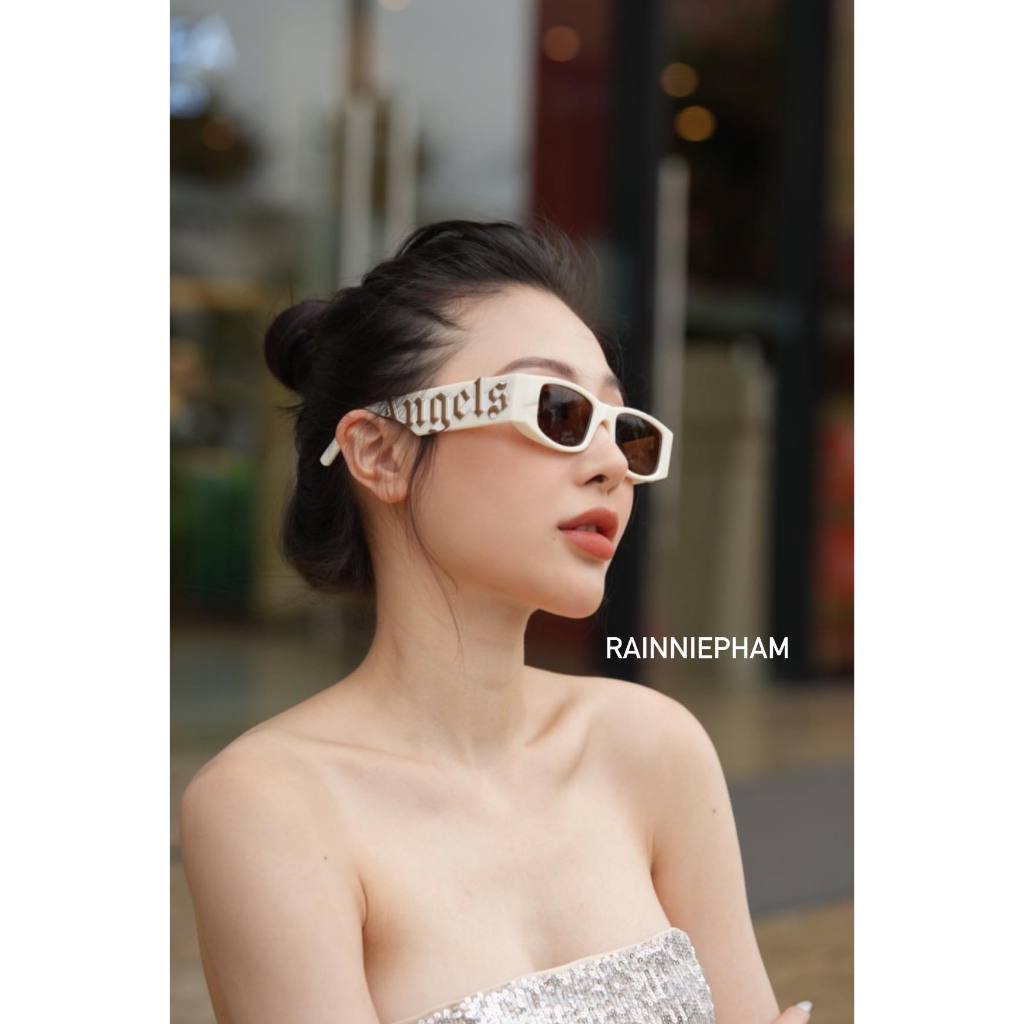 Kính mát thời trang unisex chữ nhật Palm angels tặng hôp Bisouhanoi KR2662
