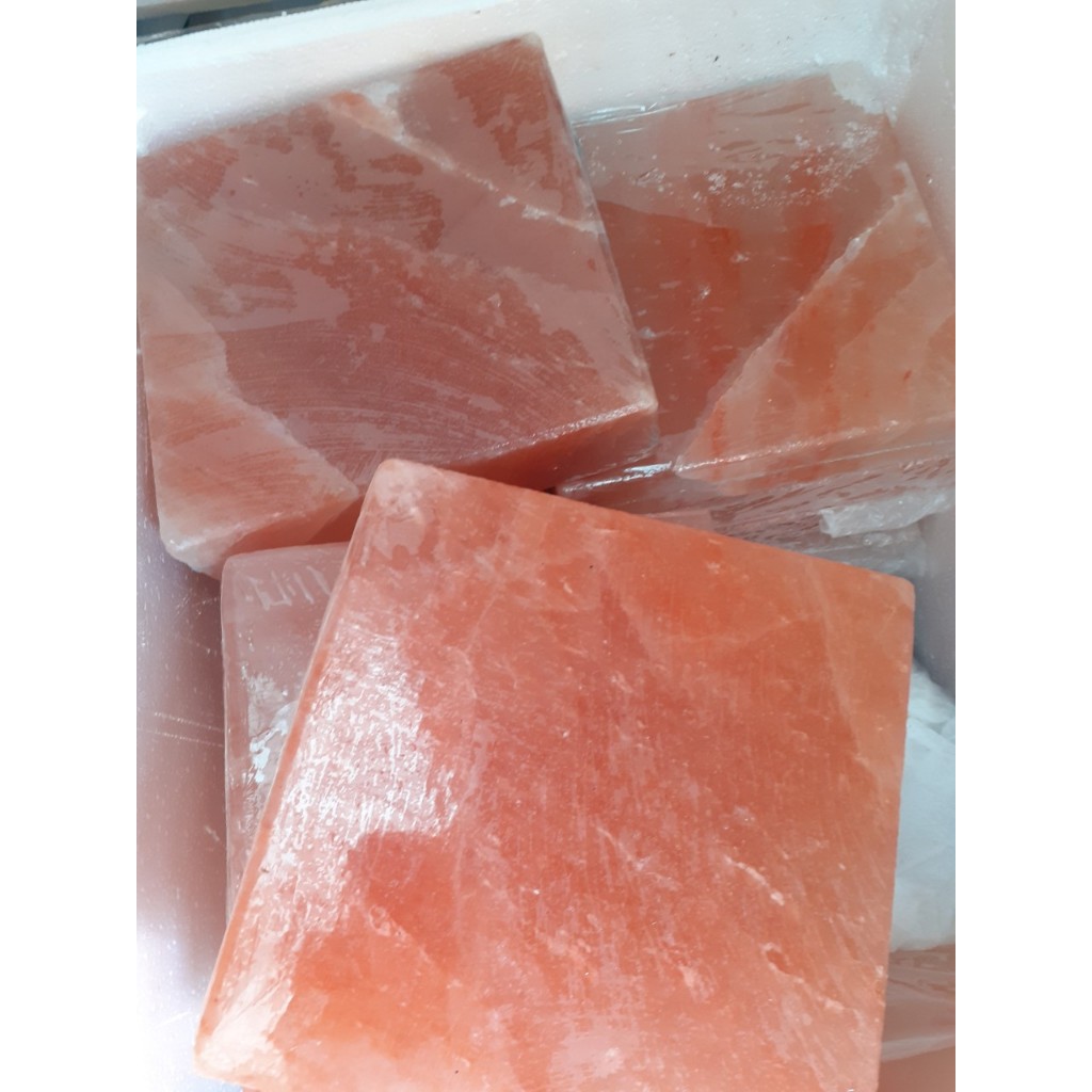 5kg đá muối himalaya, loại đá viên bị nứt hoặc bể cạnh,  phù hợp về ngâm chân tay hoặc chườm nóng, hoặc tự chế tác đèn t