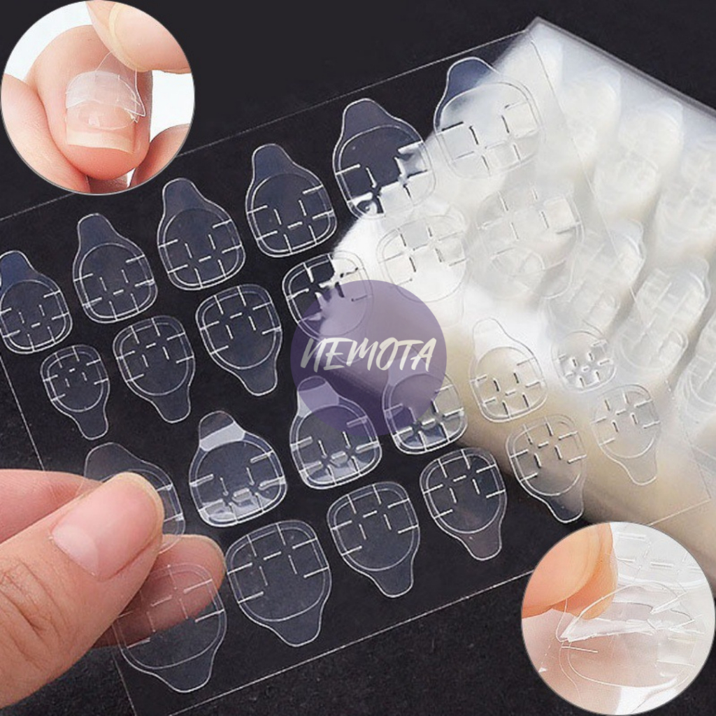 Miếng dán móng tay giả Nemota miếng dán nail box siêu dính gắn móng chắc chắn KD15